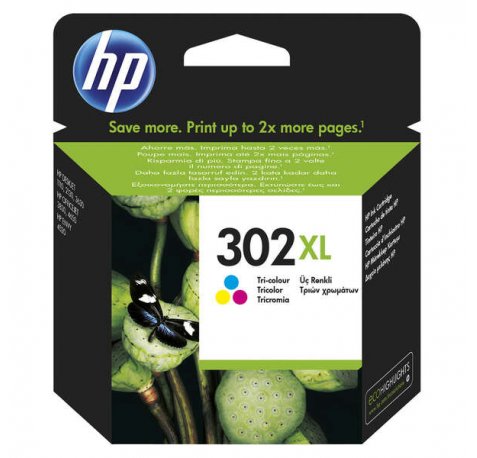 HP 302XL Color Cartucho de Tinta Original - F6U67AE