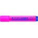 Tratto Video Marcador Fluorescente - Punta Biselada - Tinta Base de Agua - Secado Rapido - Color Rosa Fluorescente (12 uds)