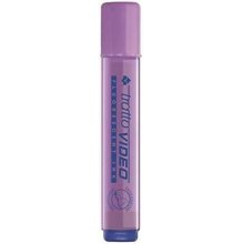 Tratto Video Marcador Fluorescente - Punta Biselada - Tinta Base de Agua - Secado Rapido - Color Lila Fluorescente (12 uds)