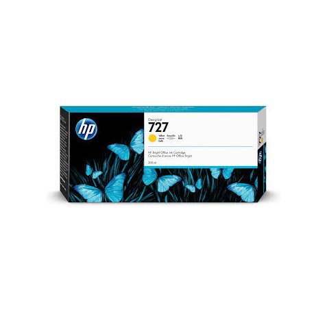 HP F9J78A Amarillo Cartucho de Tinta Original - 727