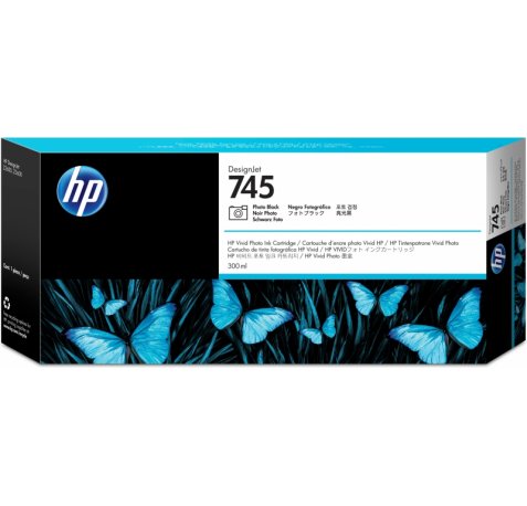 HP F9K04A Negro Photo Cartucho de Tinta Original - 745