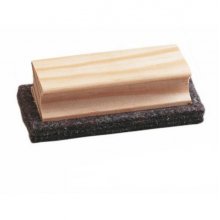 Faibo Borrador para Pizarra de Tiza - Fabricado en Fieltro - Con Empuñadura de Madera