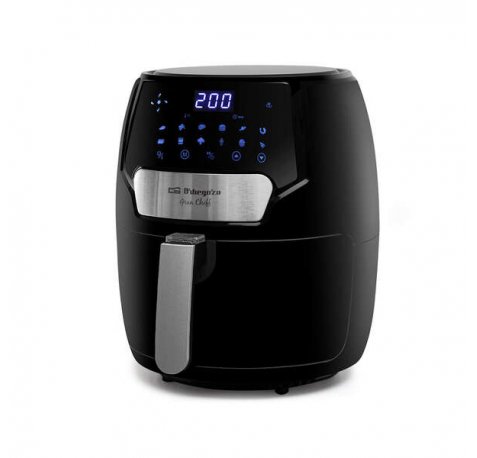 Orbegozo FDR 65 Freidora sin Aceite Saludable - Capacidad 4L - Potencia 1300-1500W - 12 Programas Preconfigurados - Pantalla LED Tactil - Sistema de Proteccion contra Sobrecalentamiento