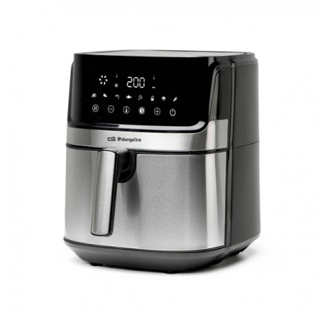 Orbegozo FDR 6510 Freidora sin Aceite Saludable - Capacidad 6.5L - Potencia 1700W - 8 Programas de Coccion - Pantalla LED Tactil - Sistema de Seguridad - Antiadherente - Lavavajillas