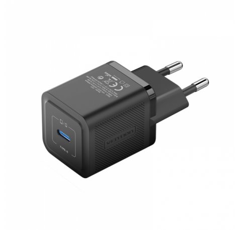 Vention Cargador de Pared GaN USB-C 20W - Carga rapida EU - Color Negro
