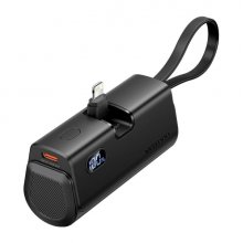 Vention PowerBank 4800mAh - Lightning - Carga Rapida 22.5W - Conector Plegable - Color Negro