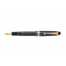 Pilot Custom 823 M Pluma Estilografica - Plumin de Oro de 14K - Cuerpo Negro Transparente - En Estuche de Regalo Individual con un Tintero Pilot