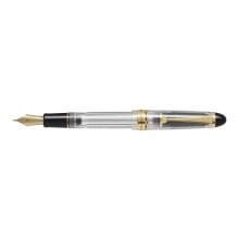 Pilot Custom 823 F Pluma Estilografica - Plumin de Oro de 14K - Cuerpo Transparente - En Estuche de Regalo Individual con un Tintero Pilot