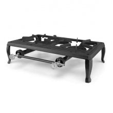 Orbegozo FO 6200 Hornillo a Gas Portatil - Potente y Resistente para Uso Exterior - Parrilla de Hierro Fundido - Seguro y Practico - 7kW de Potencia