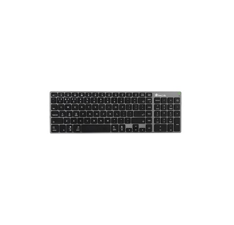 NGS Fortune-BT Teclado Multidispositivo Inalambrico USB Bluetooth - Portugues - Silencioso - Teclas X-Type - Bateria Recargable