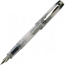 Pilot Prera Pluma Estilografica - Cuerpo Transparente - Incluye Convertidor y Cartucho de Tinta - Color Negro