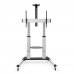 Tooq Soporte Suelo Ruedas Aluminio 60-100 - Color Plata