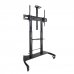 Tooq Ares Soporte de Suelo con Ruedas con Regulacion de Altura para Pantallas 60"-100" - Color Negro