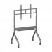 Aisens FTF90E-467 ECO Soporte de Suelo para Pantallas Interactivas/TV de 55 a 90" - Motorizado - Bandeja Multiusos - Peso Max. 90kg - Ruedas - Color Gris