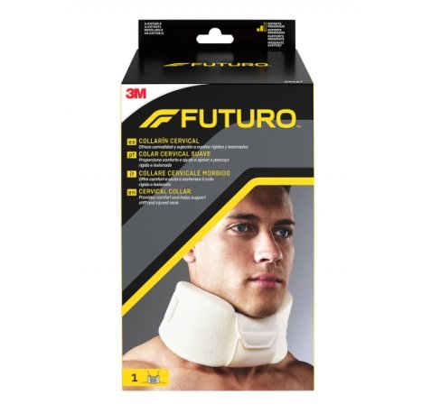 Futuro Collarin Cervical - Ajustable (6.35-12.7cm) - Transpirable - Ergonomico - Color Blanco