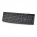 NGS Funky V4 Teclado USB - AZERTY FR - 12 Teclas Multimedia - Teclas de Membrana Silenciosas - Inclinacion Ajustable - Cable 1.5m - Color Negro