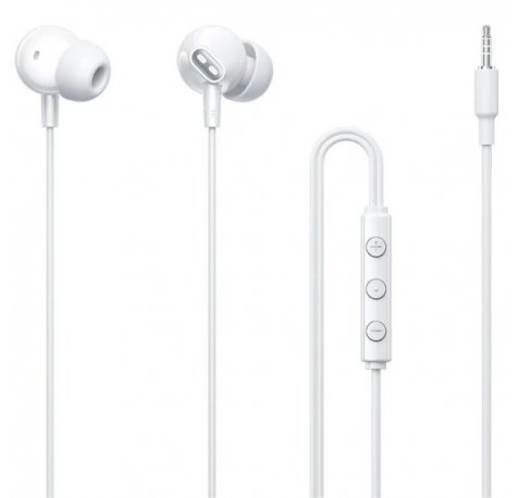 Vention Echo Lite Auriculares Intraurales con Cable de 1.2m - Jack 3.5mm - Microfono Integrado - Altavoz de 12mm - Color Blanco