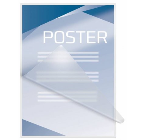 GBC Carteras Plastificacion Autoadhesivas A3 2x125 Micras Brillo (100) Transparente