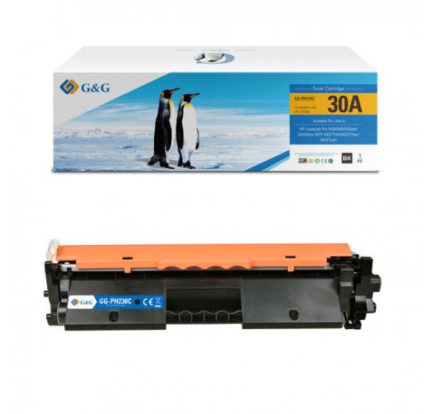 Compatible G&G HP CF230A Negro Cartucho de Toner 30A