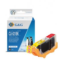 Compatible G&G Canon CLI521 Negro Cartucho de Tinta 2933B001