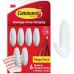 Command Pack de 6 Ganchos de DiseÃ±o Medianos - 9 Tiras Adhesivas - Soportan hasta 1.3kg - Color Blanco