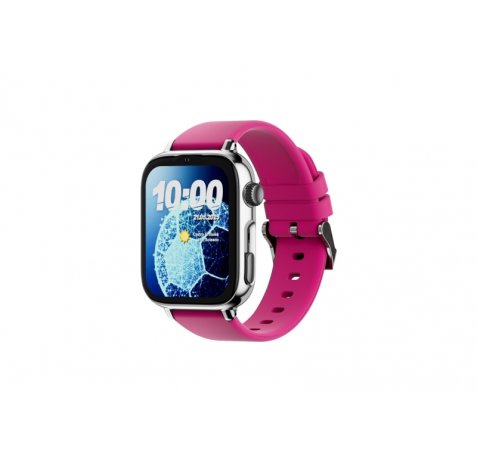 Savefamily Reloj Inteligente Infantil SaveWatch Plus 2 - Pantalla Amoled - Carcasa Plateada - Correa Silicona Lollipop