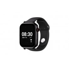 Savefamily Reloj Inteligente Infantil SaveWatch Plus con GPS y Llamada - IP67 - Boton SOS - Carcasa Negra - Correa Silicona Negra