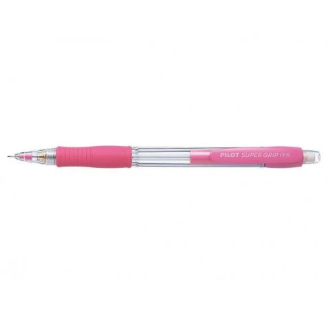 Pilot Portaminas SuperGrip H-185 - Trazo 0.5mm - Mina HB - Cuerpo Rosa (12 uds)
