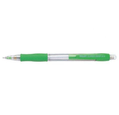 Pilot Portaminas SuperGrip H-185 - Trazo 0.5mm - Mina HB - Cuerpo Verde Claro (12 uds)