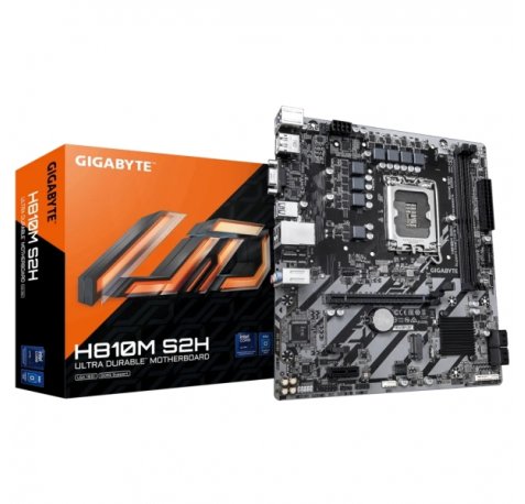 Gigabyte H810M S2H Placa Base Intel 1851 2x DDR5 - M.2, SATA, PCIe4.0 - HDMI, DisplayPort, VGA, RJ-45, USB 3.2 - MicroATX