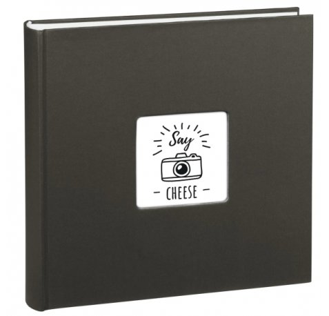 Hama Fine Art Album de Fotos - 100 Paginas Blancas - Tapa de Papel con Textura - 30x30cm - Color Negro