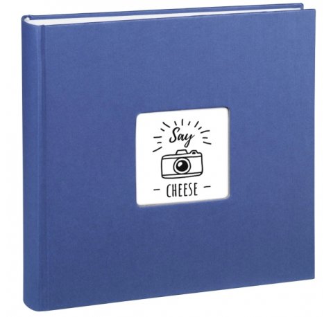 Hama Fine Art Album de Fotos - 100 Paginas Blancas - Tapa de Papel con Textura - 30x30cm - Color Azul