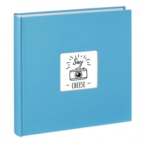 Hama Fine Art Album de Fotos - 100 Paginas Blancas - Tapa de Papel con Textura - 30x30cm - Color Azul