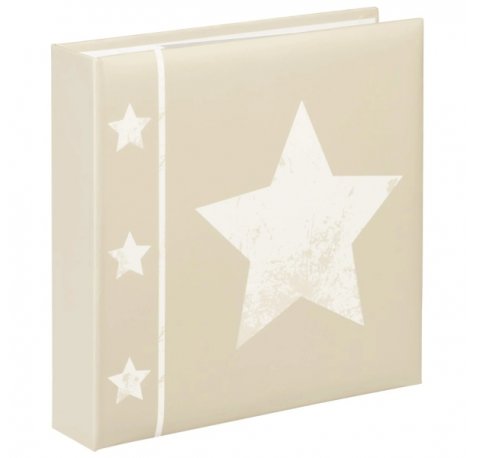 Hama Skies Album de Fotos - Capacidad para 200 Fotos 10x15cm - Insercion Lateral - Tapa Plastificada - 22.5x22cm - Color Beige