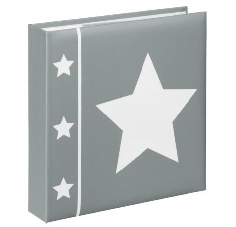 Hama Skies Album de Fotos - Capacidad para 200 Fotos 10x15cm - Insercion Lateral - Tapa Plastificada - 22.5x22cm - Color Gris