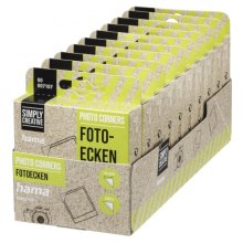 Hama Pack de 500 Esquinas Adhesivas para Foto - Borde 10mm - Polipropileno - Color Transparente (10 uds)