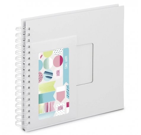 Hama Album de Fotos con Espiral - 50 Paginas Blancas - 28x24cm - Color Blanco