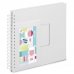 Hama Album de Fotos con Espiral - 50 Paginas Blancas - 28x24cm - Color Blanco