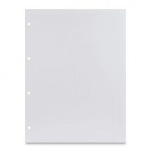 Hama Pack de 25 Cartulinas para Fotos - Perforado - 233x310mm - Color Blanco