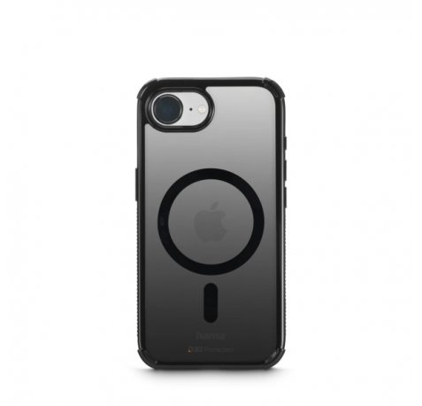 Hama Extreme Protect Funda para iPhone 16E - Magnetico - Antideslizante - Policarbonato - Proteccion D3O - Bordes Elevados - Color Negro