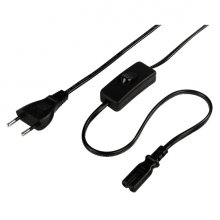 Hama Cable de Alimentacion Acodado CEE7/16 Macho - Hembra C7 - Longitud 2m - Seccion 0.75mm2 - Color Negro