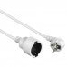 Hama Â Cable de Alimentacion Alargador Acodado - Potencia Maxima 3680W - Longitud 3m - Seccion 1.5mm2 - Schuko CEE7 - Color Blanco