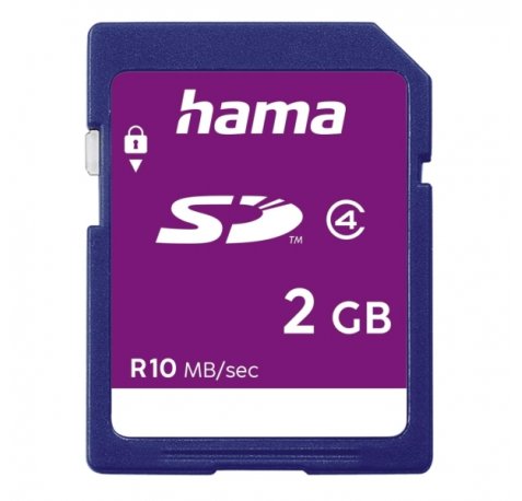 Hama Tarjeta SD 2GB - Clase 4 - 10Mb/s - Color Azul