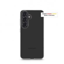 Hama Always Clear Funda para Samsung Galaxy S25 - Antideslizante - Especial Antiamarilleo - Poliuretano Termoplastico - Bordes Elevados - Color Transparente