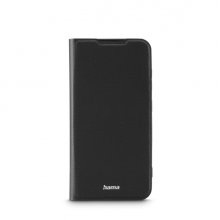 Hama Daily Protect Funda para Samsung Galaxy S25 - Antideslizante - Cierre Magnetico - Antihuellas - Poliuretano Termoplastico - Funcion de Soporte - Bordes Elevados - Color Negro
