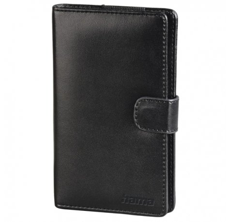Hama Vegas Estuche para 5 Memorias USB - Universal - Cuero - 8.2x1.6x13.9cm - Color Negro