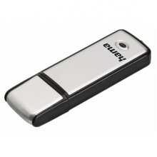 Hama Fancy Memoria Pendrive USB 2.0 con Tapa - 16GB de Capacidad - 10Mb/s de Transferencia - Aluminio Cepillado - 20x68x8mm - Color Negro y Plata