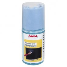 Hama TV Cleaning Spray Limpiador de Pantallas - Capacidad 200ml - Bayeta de Microfibra - Color Azul