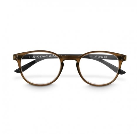 Hama Gafas de Lectura de +3.0 Dioptrias - Montura de Plastico Reciclado - Unisex - Color Marron