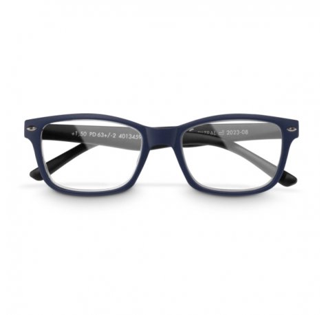 Hama Gafas de Lectura de +2.5 Dioptrias - Montura de Plastico Reciclado - Unisex - Color Azul y Negro